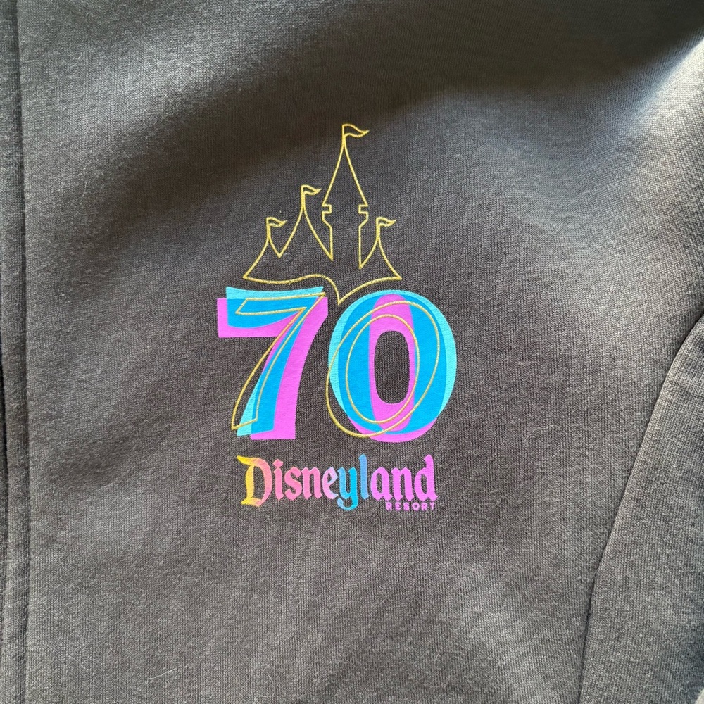 Disneyland 70th Anniversary Zip-Up Hoodie XS - Picture 2 of 4